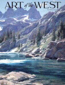 Matt Smith Art of the West magazine cover mountain landscape painting