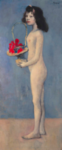 Pablo Picasso "Fillette à la corbeille fleurie" oil painting