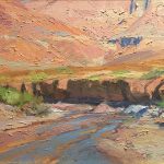 Skip Whitcomb Last Night's Rain desert river stream western oil landscape painting