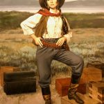 william whitaker aunt annie prix de west figurative western oil painting