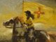 Nancy Boren In The Land of The Yellow Sky oil painting woman on horse western woman artist