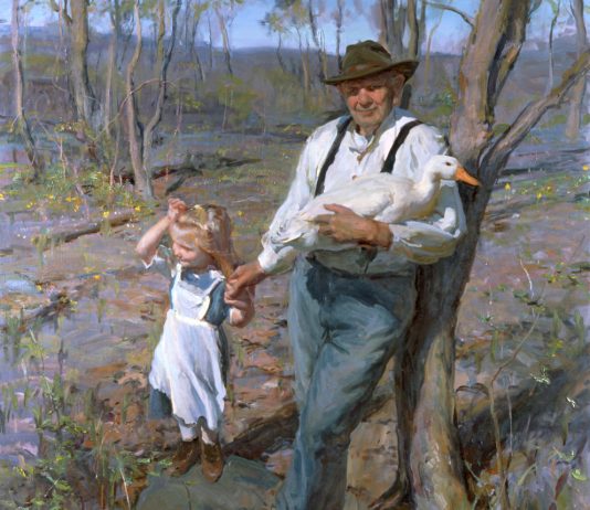 Daniel Gerhartz Winter Into Spring figurative painter