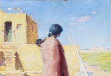 William Robinson Leigh, W.R. Leigh, Native American woman, pueblo, Native American art