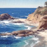 matt smith treasure beach ocean rocks seascape oil painting