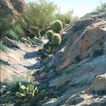 Matt Smith Willow Spring Barrels cactus western landscape cacti oil painting