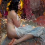 bryce cameron liston deep in the night nude figurative oil painting