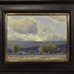 Dan Young Spring Sky Drama landscape clouds landscape oil painting framed