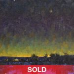 Dan Young The Morning Star sunrise show moon landscape oil painting sold