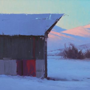 david dibble five more minutes slow landscape building red door oil painting