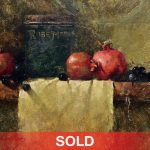 Jean Chambers Pomegranates stillife oil painting sold