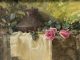 Jean Chambers Urn With Roses flowers floral still-life oil painting