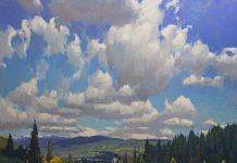 Phil Starke A Day In The Clouds Colorado high mountain cowboy horse western landscape oil painting
