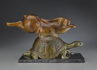 Tim Cherry bronze tortoise and hare birthday