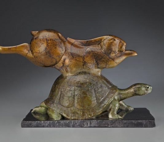 Tim Cherry bronze tortoise and hare birthday