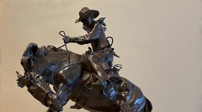 Fred Fellows Riding Out A Bad Investment cowboy bucking horse equine western bronze scultpure