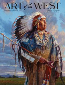 art of the west magazine martin grelle native american proud cloudy sky landscape warrior leader