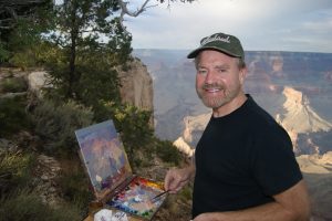 Curt Walters artist Grand Canyon painting on location en plein air