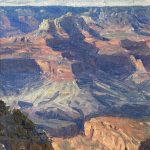 Curt Walters Shoshone Point Study Grand Canyon National Park Arizona western landscape oil painting