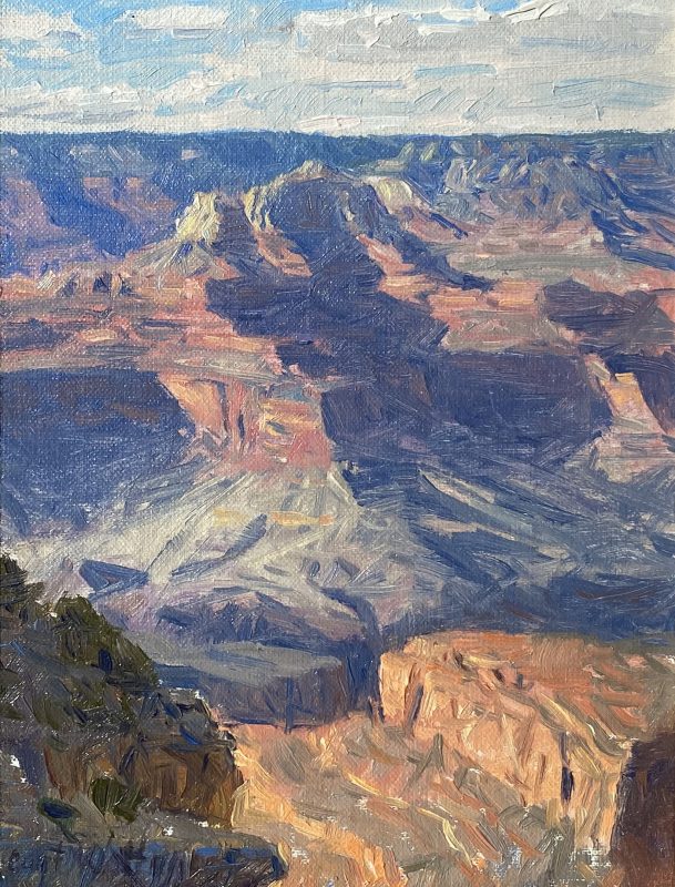 Curt Walters Shoshone Point Study Grand Canyon National Park Arizona western landscape oil painting