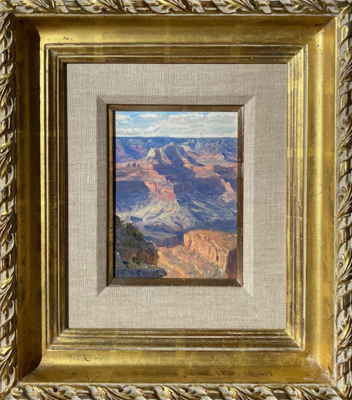 Curt Walters Shoshone Point Study Grand Canyon National Park Arizona western landscape oil painting framed