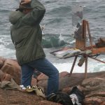 daniel gerhartz painting on location ocean artist easel oil painting