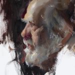 Daniel Gerhartz A Gentle Soul man portrait figure figurative impressionistic oil painting