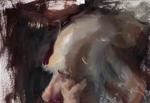 Daniel Gerhartz A Gentle Soul man portrait figure figurative impressionistic oil painting