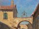 Daniel Gerhartz Gadagne Courtyard architecture oil painting France Europe