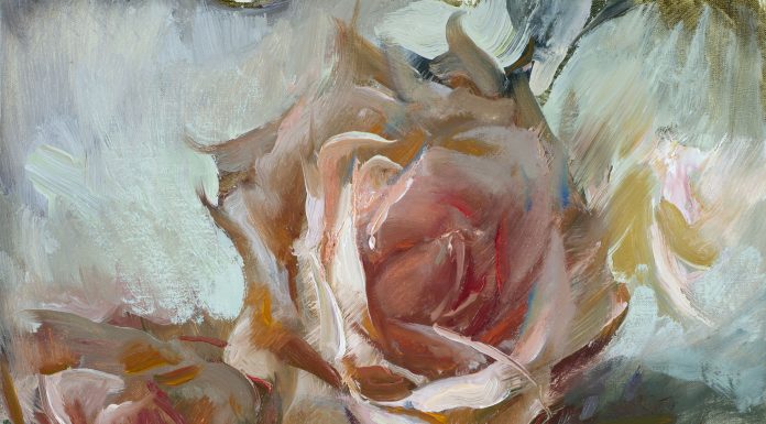 Daniel Gerhartz From The Garden flower floral rose impressionistic oil painting