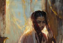 Daniel Gerhartz Jewel figure figurative woman girl female impressionistic oil painting