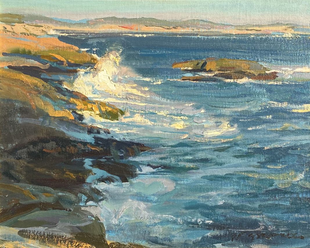 Daniel Gerhartz North Atlantic Nova Scotia seascape ocean beach rocks waves landscape oil painting