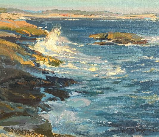 Daniel Gerhartz North Atlantic Nova Scotia seascape ocean beach rocks waves landscape oil painting