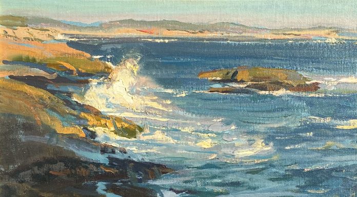 Daniel Gerhartz North Atlantic Nova Scotia seascape ocean beach rocks waves landscape oil painting