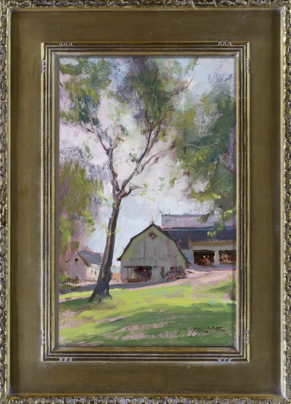 Daniel Gerhartz The Scent Of Alfalfa ranch farm barn tree rural farming landscape oil painting framed
