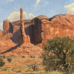 Robert Peters The Totem western landscape oil painting mountains