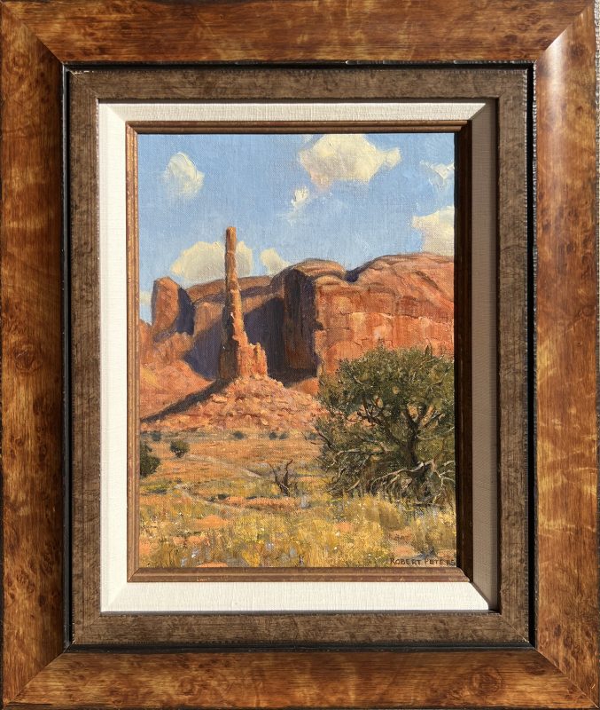 Robert Peters The Totem western landscape oil painting mountains framed ArtzCorp