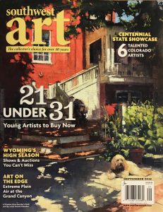 southwest art magazine september 2018 cover patrick saunders