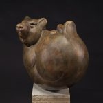 tim cherry bear ball wildlife bronze sculpture