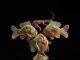 Tim Cherry Crawfish Conundrum sun fish crawdad contemporary wildlife bronze sculpture