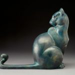 tim cherry fe lion mountain lion wildlife bronze sculpture