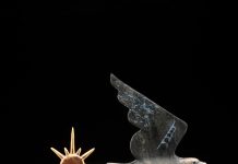 Tim Cherry Free Bird America celebration of 250 years patriotic bird sun America wildlife bronze sculpture