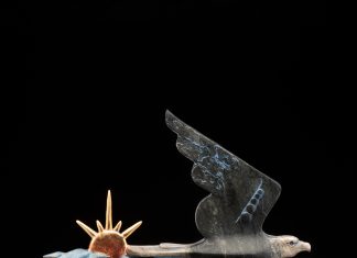 Tim Cherry Free Bird America celebration of 250 years patriotic bird sun America wildlife bronze sculpture