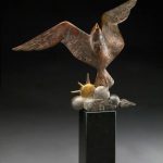 tim cherry joy of flight eagle bronze wildlife sculpture