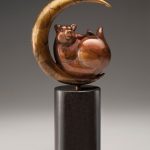 Tim Cherry "Luna Bear" bronze wildlife sculpture