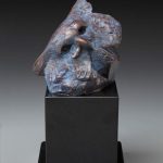 tim cherry pondering owl bronze wildlife sculpture