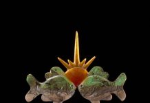 Tim Cherry Sunfish Sunset fish contemporary wildlife bronze sculpture