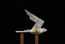 Tim Cherry The Danger From Above bird mouse hawk eagle wildlife bronze sculpture