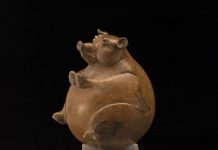 Tim Cherry Whole Hog pig contemporary wildlife bronze sculpture