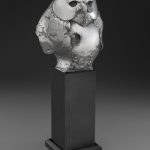 tim cherry wise guy owl bronze wildlife sculpture