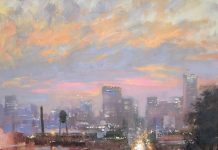 christine lushly twilight libby hill cityscape oil painting